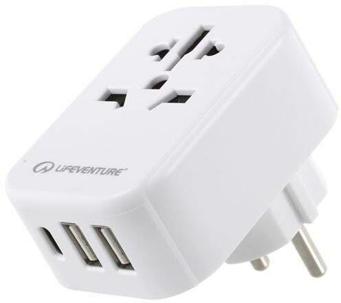 Lifeventure Adapter podróżny z USB i USB-C WORLD TO EUROPE TRAVEL ADAPTOR 5031863771320