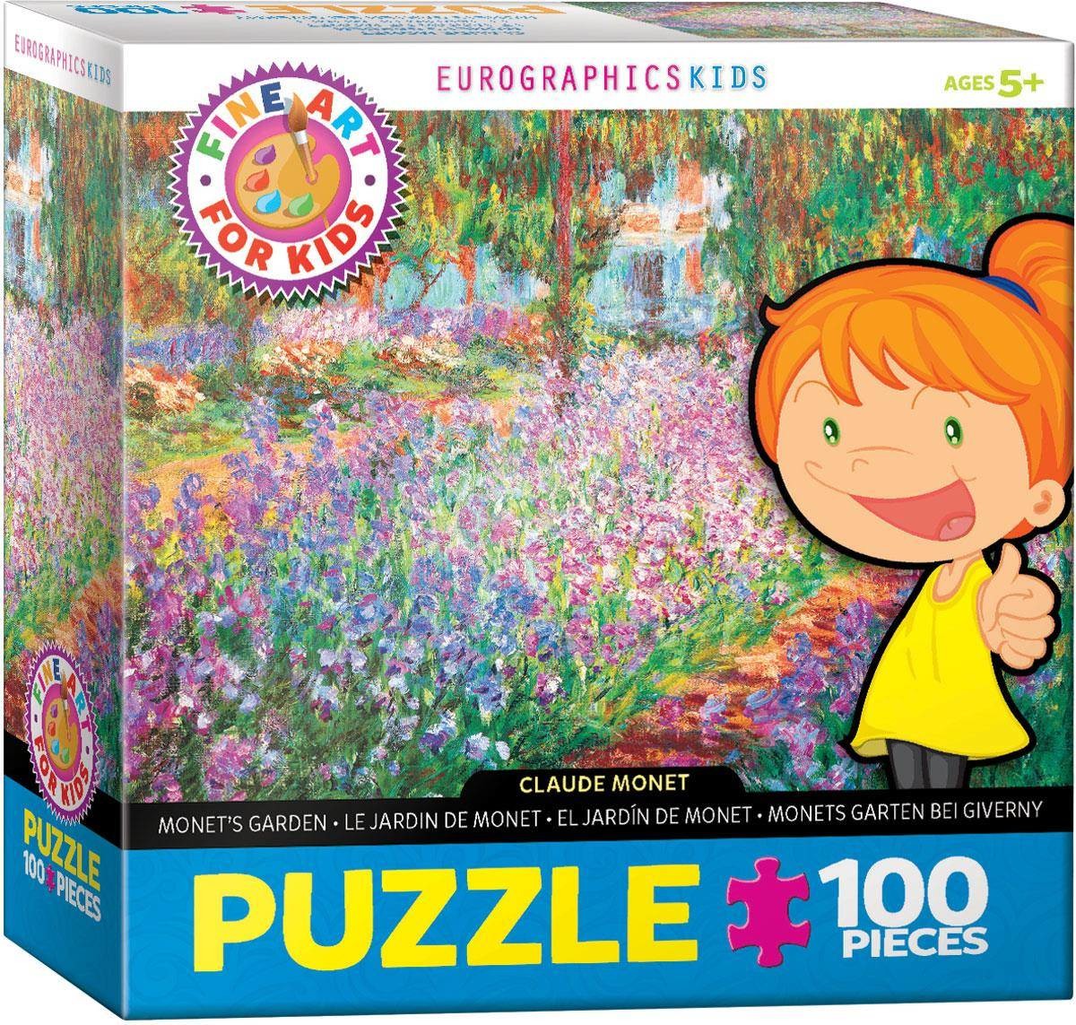 Eurographics Puzzle 100 Smartkids Monets Garden by Claude Mo 6100-4908 -