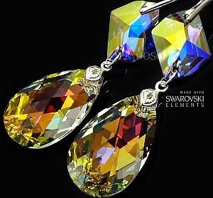 Swarovski Piękne Długie Kolczyki Aurora 28+20