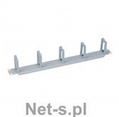 LogiLink Organizator kablowy 19 1U 5 plastikowych uchwytów szary (OR104G)