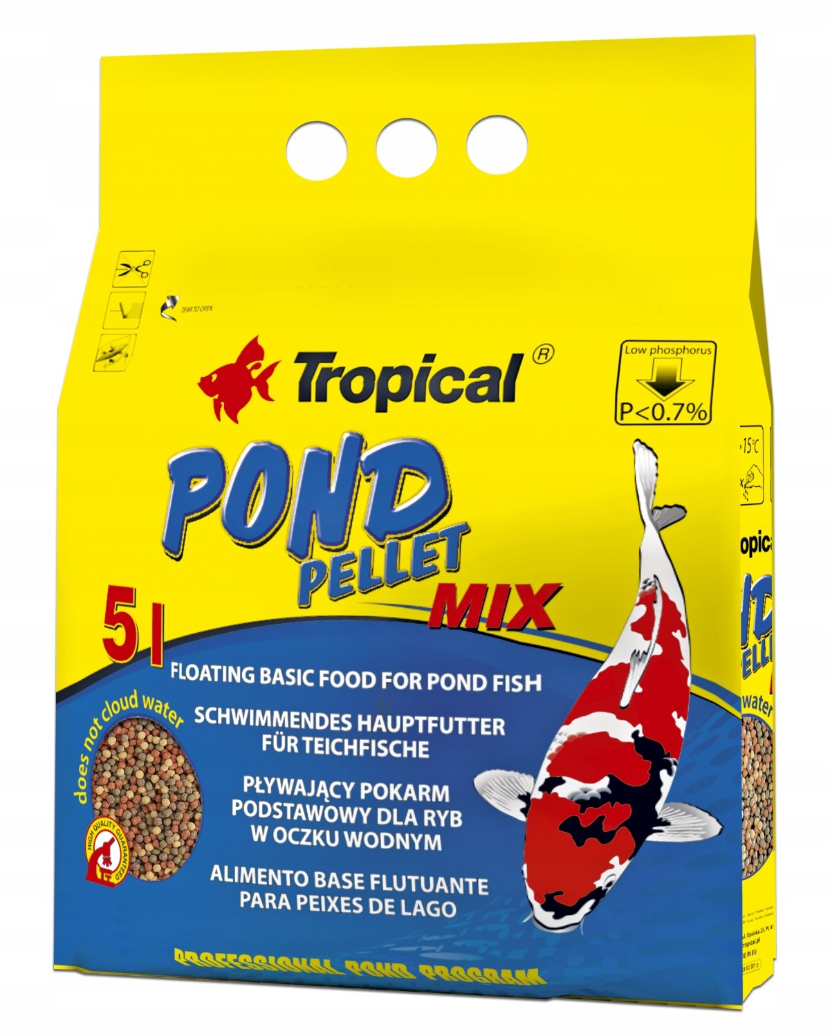 Tropical Pond Pellet Mix 5l 650g ryby w oczku