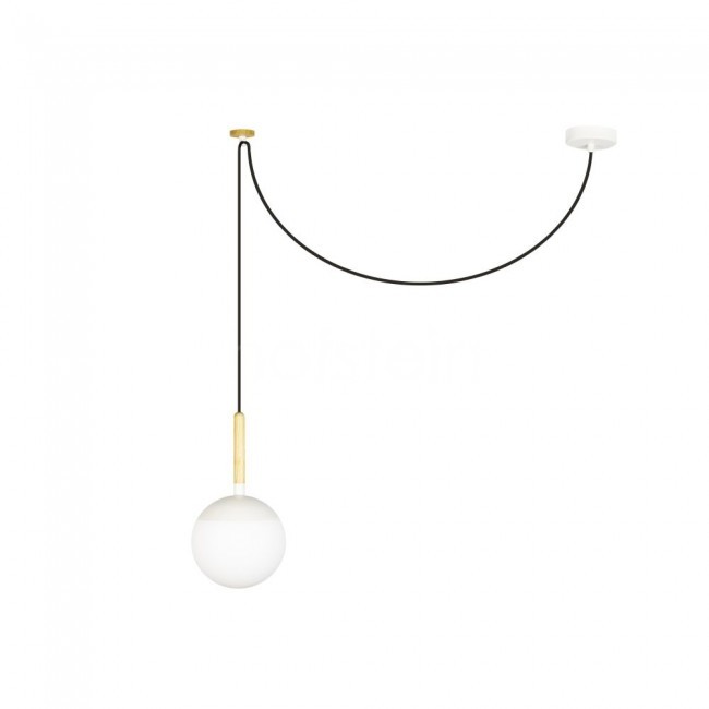 Faro Barcelona Barcelona Mine Lampa Wisząca Biały Ciemne drewno 1-punktowy Nowoczesny Obszar wewnętrzny Mine Czas dostawy od 10-14 dni roboczych 28209