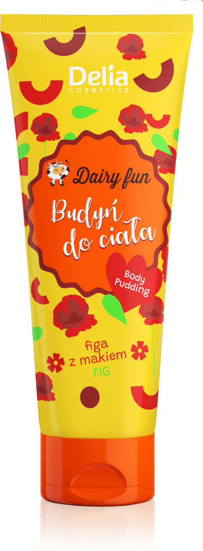 Zdjęcia - Kremy i toniki Dairy Delia  Fun budyń do ciała Figa z Makiem 250ml 