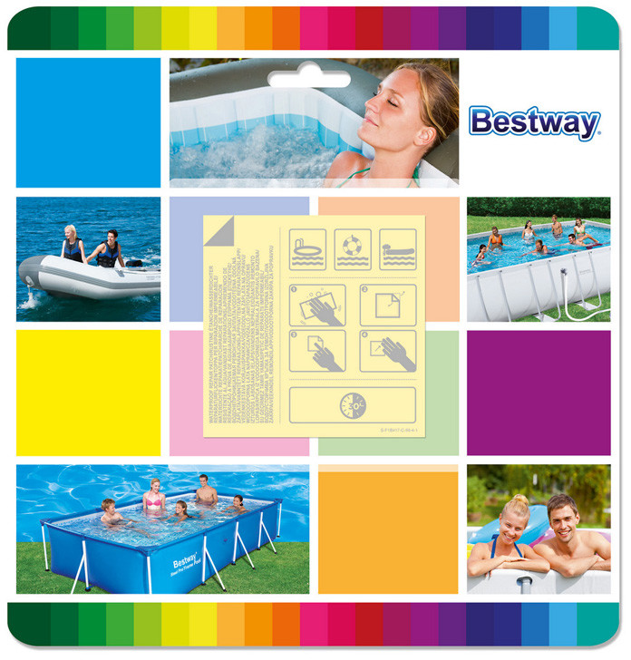 Bestway Zestaw naprawczy łatki samoprzylepne 62091