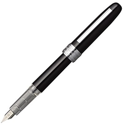 Platinum fountain Pen, PLAISIR sprężyny: drobno (F), czarny 1 PGB-1000-#1-F