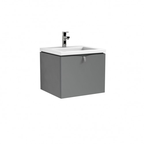 Oristo Szafka wisząca podumywalkowa SIENA 50 cm CIEPŁY SZARY MAT-OR45-SD1S-50-12 OR45-SD1S-50-12