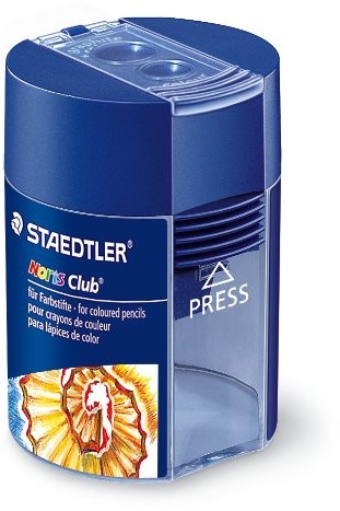 Staedtler Noris Club 512002BKD temperówka podwójna z pojemnikiem 512 002BKD