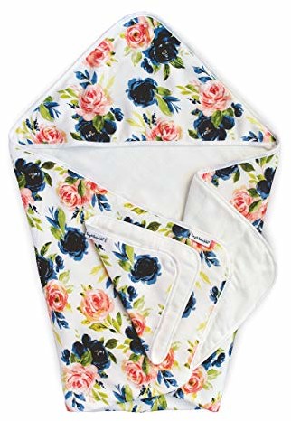 Tiny Twinkle Tiny Twinkle Ręcznik z kapturem i ręcznik kąpielowy z miękkiej kawy, elegancki, 200 g TS