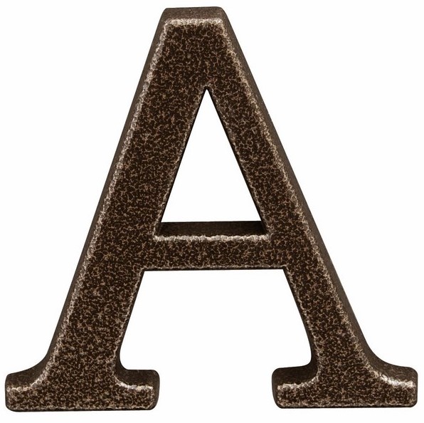 Stahl Litera A  105 mm aluminium złoty brąz