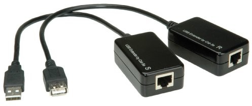 Value 12991121 USB 1.1 Extender over RJ45, 45 m Czarny 12991121