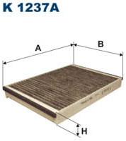 Filtron Filtr, wentylacja przestrzeni pasażerskiej K 1237 K 1237