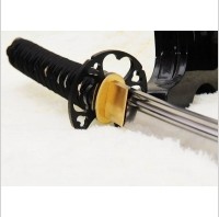Kuźnia mieczy samurajskich MIECZ SAMURAJSKI WAKIZASHI MARU DO TRENINGU, STAL WYSOKOWĘGLOWA 1095, HARTOWANA GLINKĄ, R844