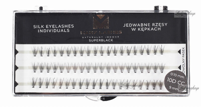 Many Beauty MANY BEAUTY - Many Lashes Silk Individuals Superblack 0.10mm 10D CC - 9mm