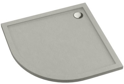 Schedpol Caspar New Cement Stone brodzik cementowy kamień półokrągły 80x80 cm 3.2333/CT/ST 3.2333/CT/ST