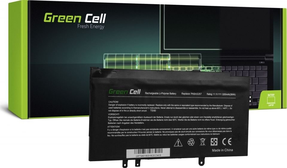 Green Cell Bateria PA5073U-1BRS PABAS267 do Toshiba Satellite U920t U925t 34915