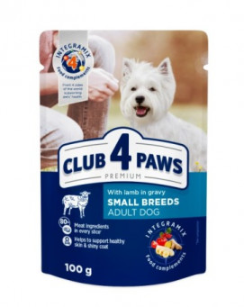 KORMOTECH Club 4 Paws Mokra Karma Dla Psa Jagnięcina w Sosie 100 g