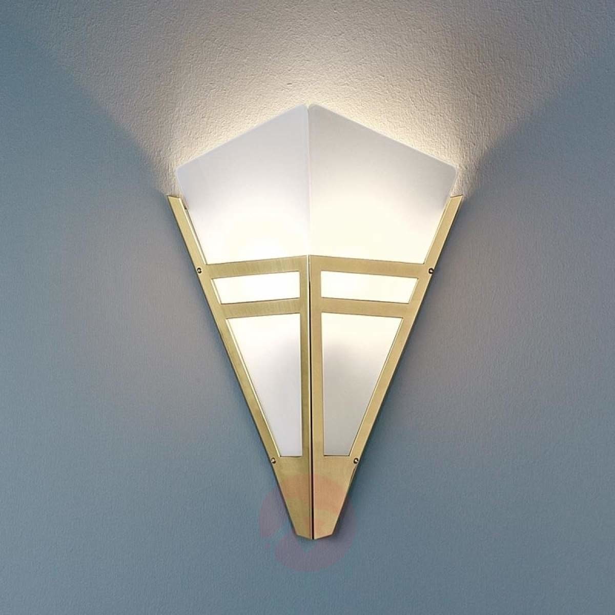 ART Lampa ścienna w stylu Deco 1980 mosiądz