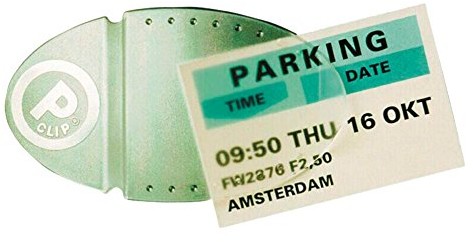 Unbekannt P-Clip parkeerbon houder DE 30232