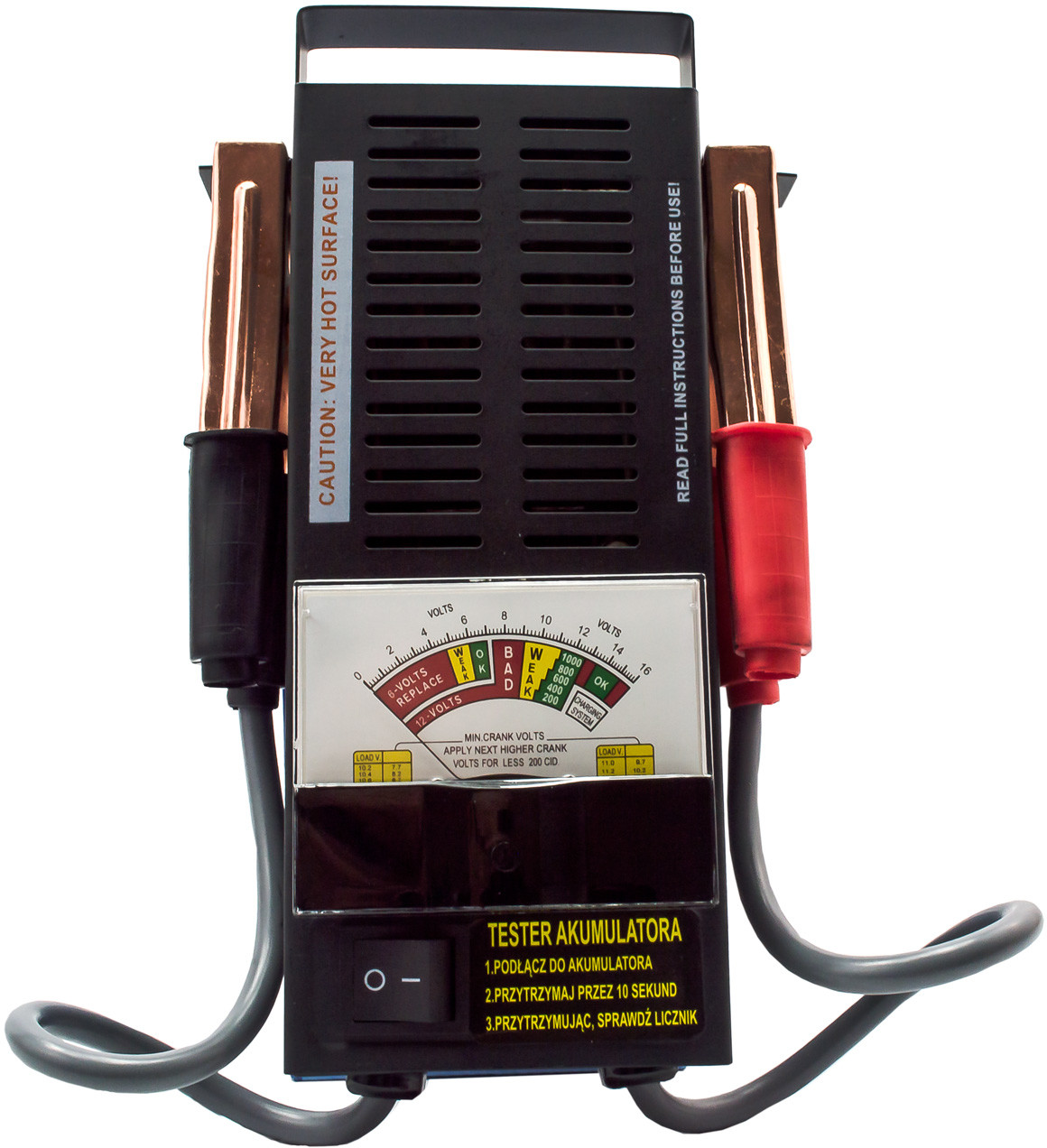 Geko Tester Miernik Ładowania Akumulatorów ANALOGOWY 6-12V G80028
