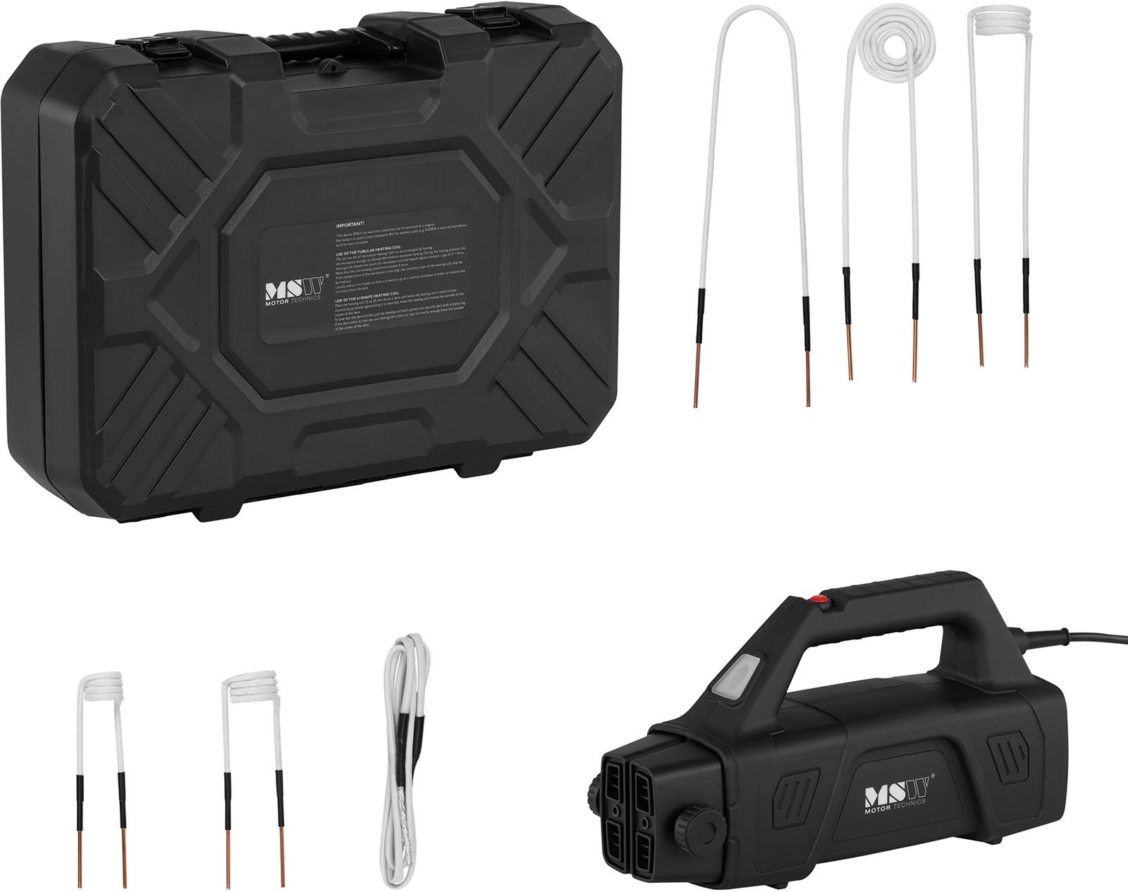 MSW Grzałka indukcyjna do śrub 1500 W 6 cewek MSW-BIH-1500