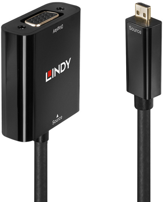 Lindy 38293 Konwerter adapter przejściówka) Micro HDMI na VGA LY-38293