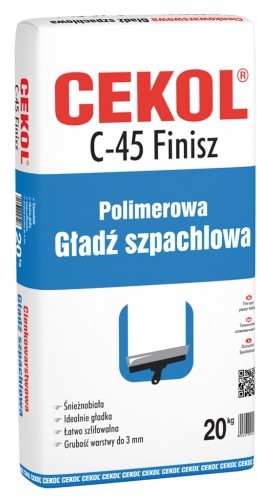 Cekol Gładź szpachlowa Finisz C-45 20 kg