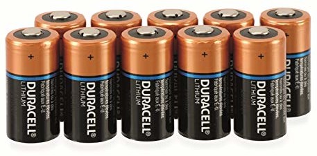 Duracell bateria litowa typu CR123, 1400 mAh, Duralock, 10 sztuk