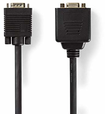 Valueline VGA kabel rozdzielający VGA męski - 2x VGA żeński 0,20m - wart CCGP59120BK02