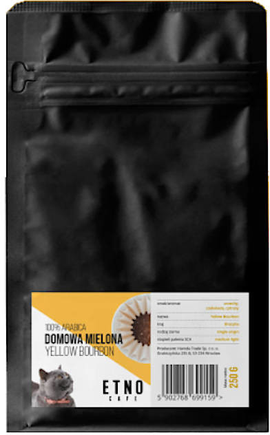 Etno Cafe Kawa mielona Domowa Mielona Yellow Bourbon 0,25 kg ECYB0,25M