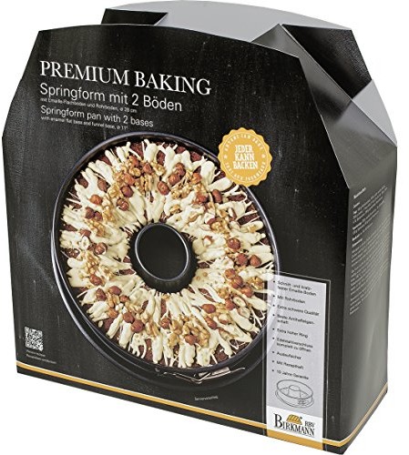 Birkmann Forma do pieczenia Premium pieczenia, ze stali nierdzewnej, szary, 2-częściowy, 28 cm 882041