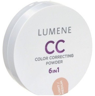 Lumene FINLAND CC Color Corecting Powder Puder matujący 6 w 1 Medium / Deep 10 G