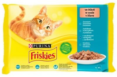 Purina Friskies Mix Rybny w sosie saszetki 4x85g