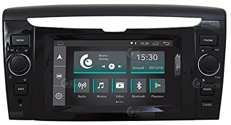 Jf Sound car audio system Custom Fit Radio samochodowe dla Lancia Ypsilon Android GPS Bluetooth WiFi USB Full HD Touchscreen Display 6.2