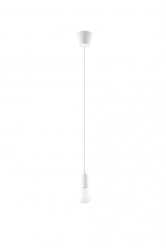 Biała pojedyncza lampa wisząca loft - 3X EX541 T8-Z59