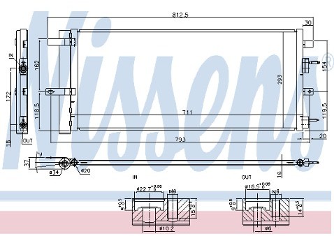 NISSENS Skraplacz, klimatyzacja 940626