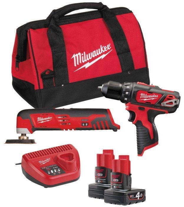 Milwaukee M12 BPP2D-402B Zestaw Powerpack 4933441250