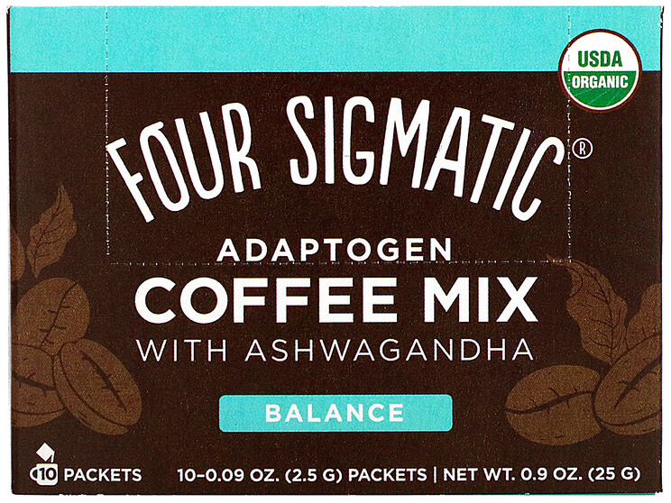 FOUR SIGMATIC Adaptogen Coffee with Ashwagandha (Kawa rozpuszczalna z Ashwagandhą) 10 Saszetek