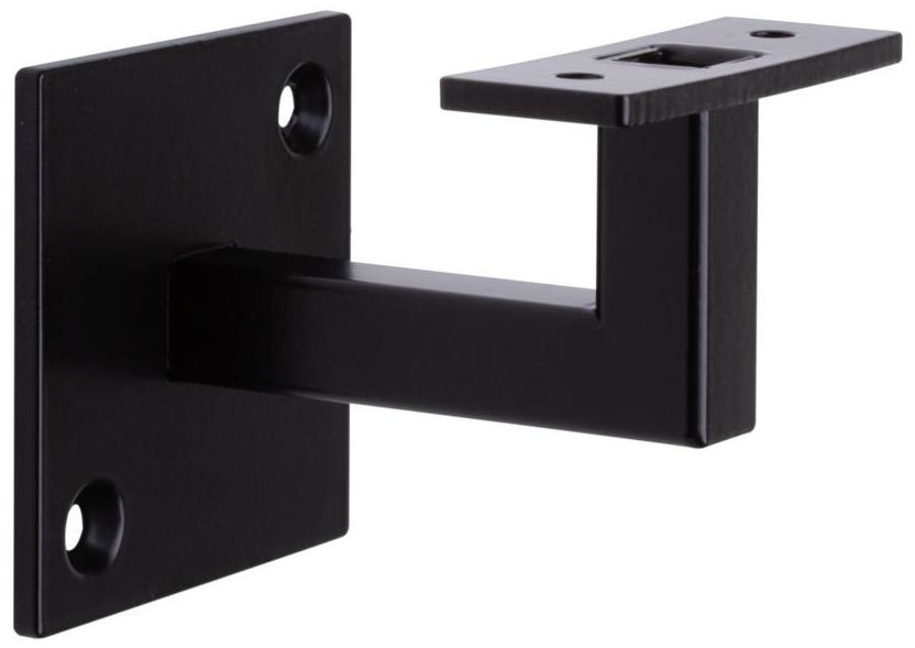 Kornik Wspornik ścienny poręczy kątowy czarny 37x47 mm