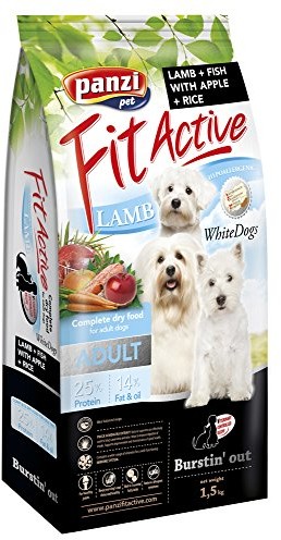 Panzi Fitactive Premium dla psów Karma dla dorosłych białe psy jagnięce i rybą, 1er Pack (1 X 1.5 kg) 308555