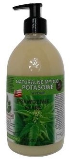 Mydlarnia Powrót do Natury Naturalne mydło potasowe Prawdziwe Szare konopne w płynie 500 ml CBD PDN10