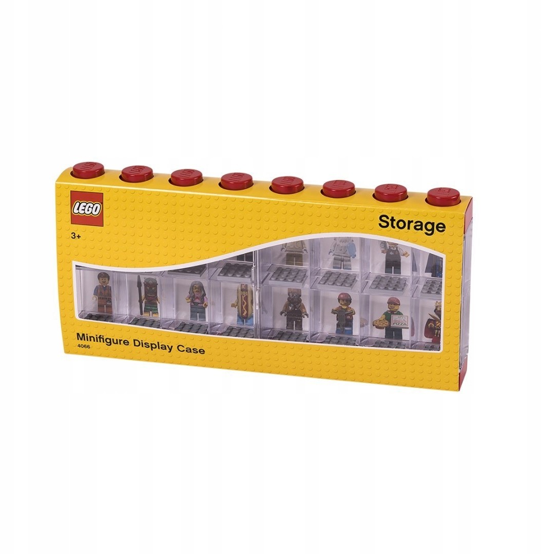Lego 40660001 Gablotka na 16 minifigurek Czerwony