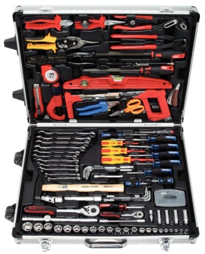 KS Tools Superlock 911.0735 uniwersalny zestaw narzędzi, 135-częściowy, wymiary: 1/4