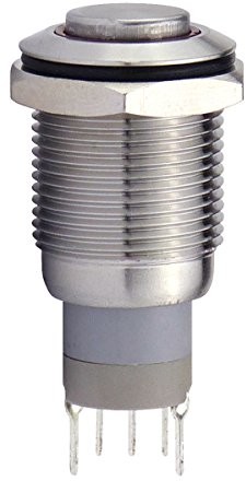 Unbekannt Metalowy przycisk 16 MM z pierścieniem, Bel. Niebieski 1 X schliesser, 1 X otwieracz do 207054