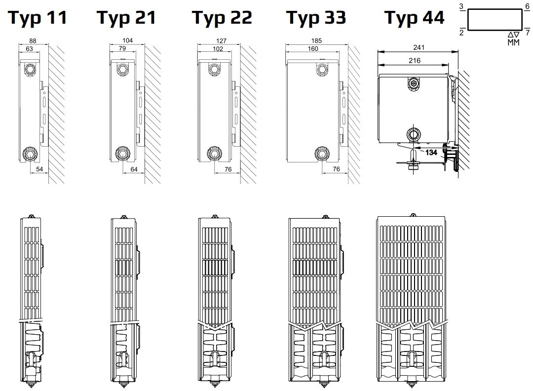 Enix Plain Typ 22 Poziomy 400x700 biały RAL 9016 GP-P22-40-070-01