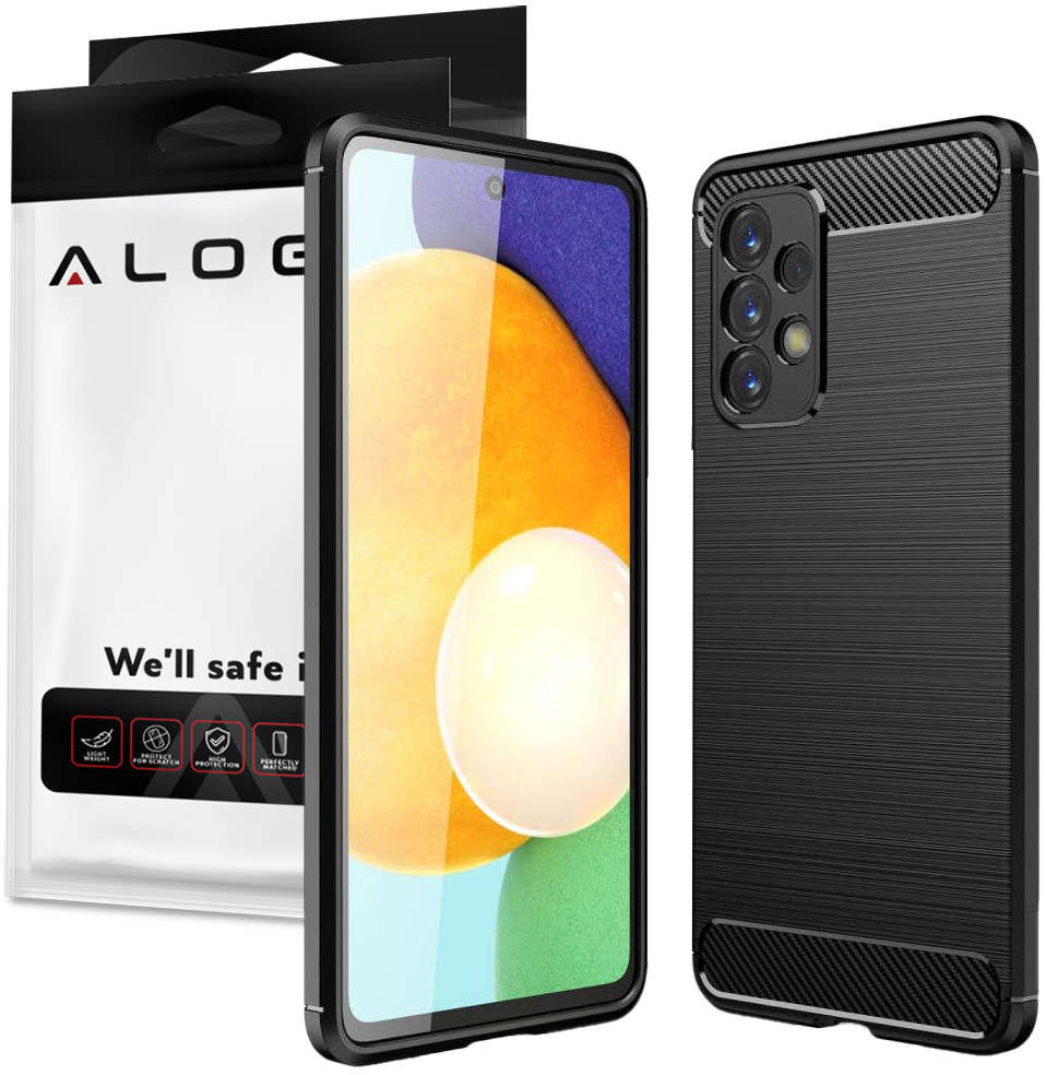 Alogy Etui Rugged Armor obudowa TPU do Samsung Galaxy A73 A73 5G Carbon Black 13647X1