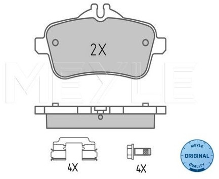 Wulf Gaertner Autoparts Zestaw klocków hamulcowych, hamulce tarczowe Wulf Gaertner Autoparts 025 252 1618