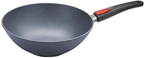 Woll Wok z odlewanego 11030dps Diamond Lite włóczek/obrotu w poziomie i mieszania patelnia ze zdejmowanym, średnica 30 cm, wysokość 10 cm, z trzonkiem 11030DPS