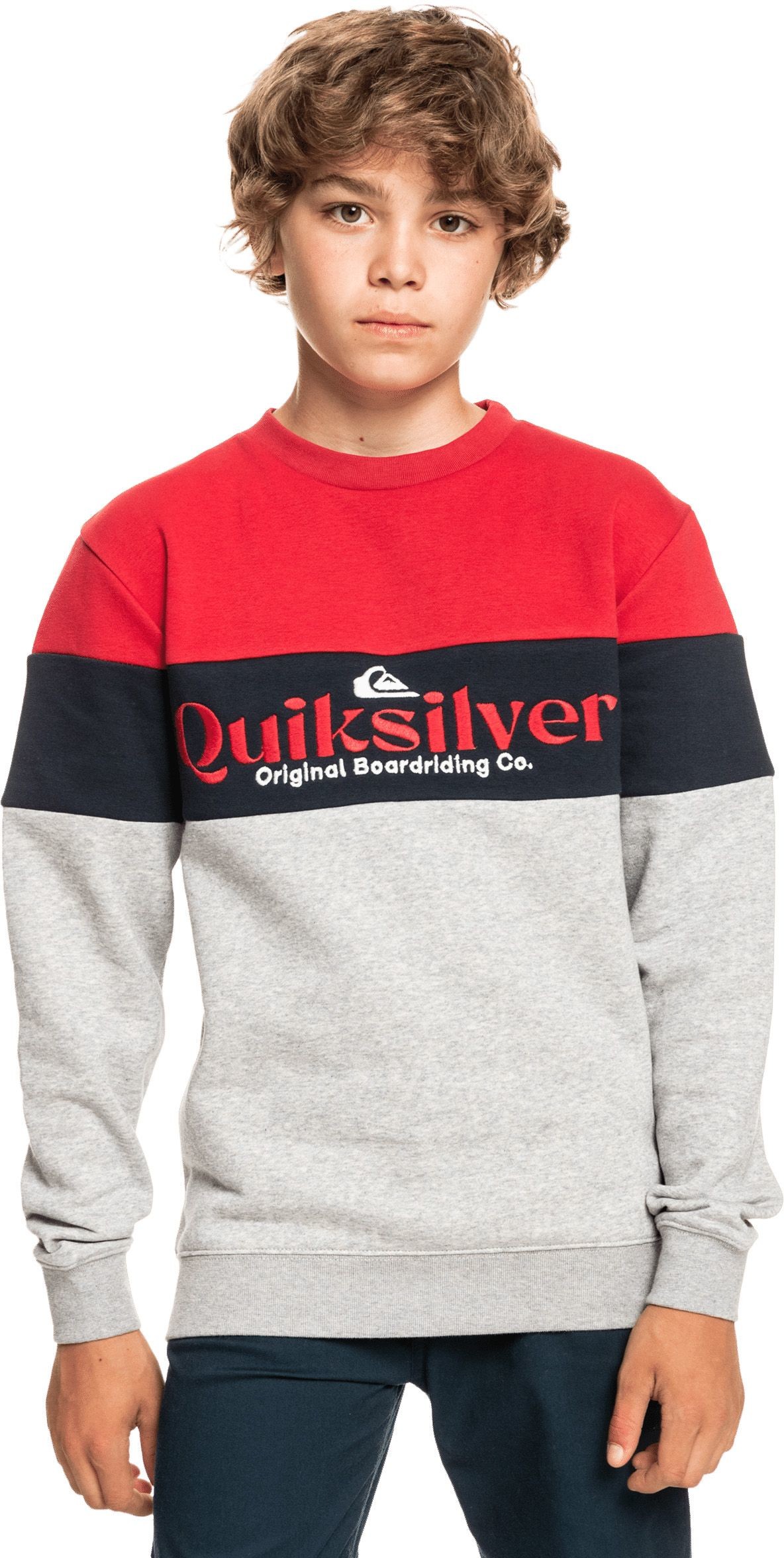 Quiksilver bluza ęca YOUTH BEACH TO SCHOOL CREW American Red RPY0
