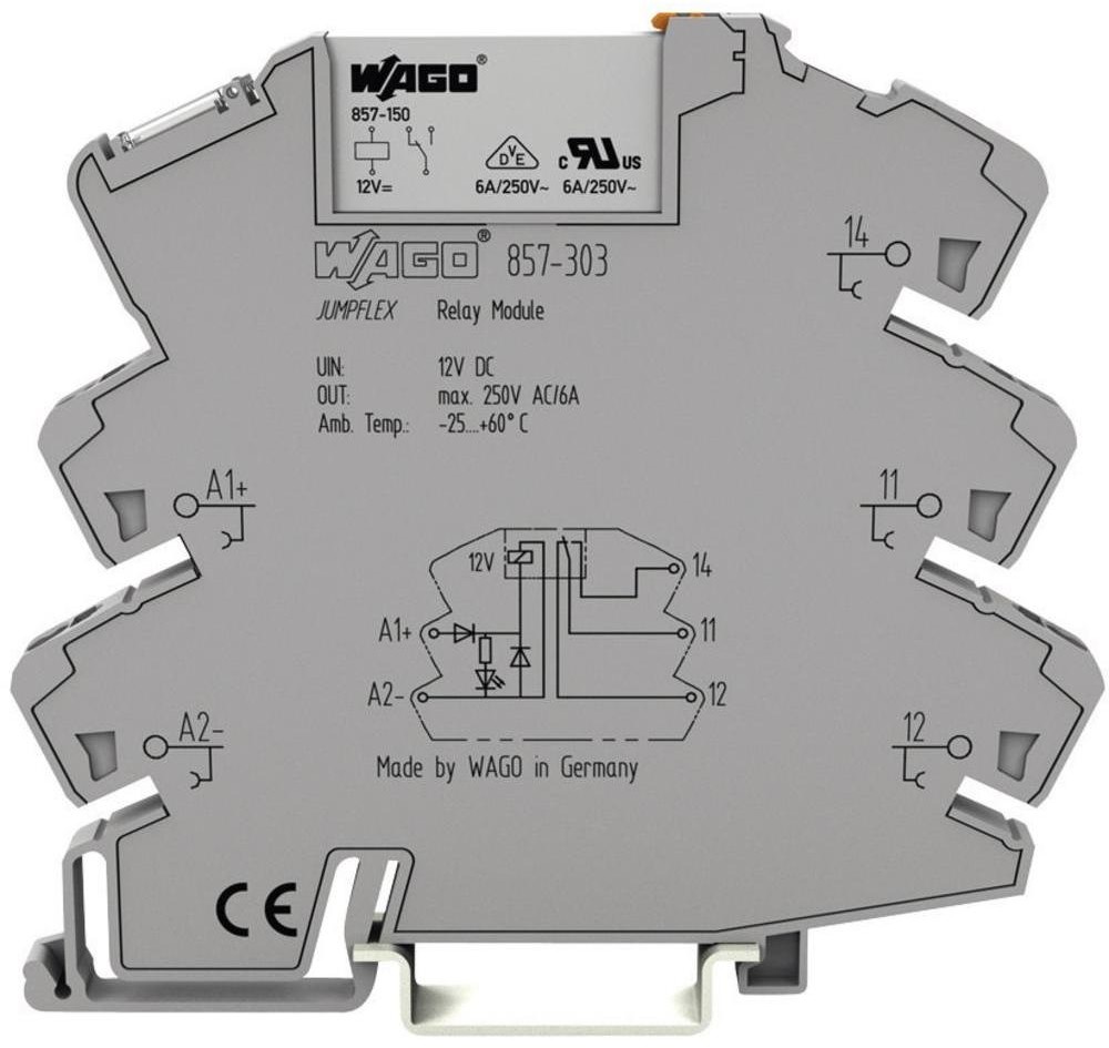 WAGO JUMPFLEX podstawka z przekaźnikiem 24V DC 1p 857-304 WAGO 857-304 857-304 1 szt 857-304