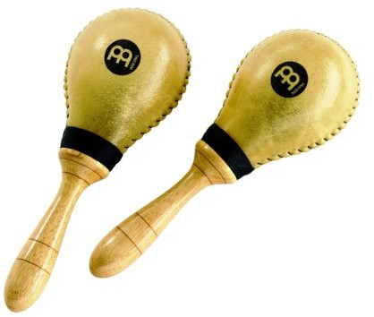 Meinl Percussion meinl Percussion msm4 rawHIDE Maracas (Jumbo), długość 30 cm, Natural MSM4